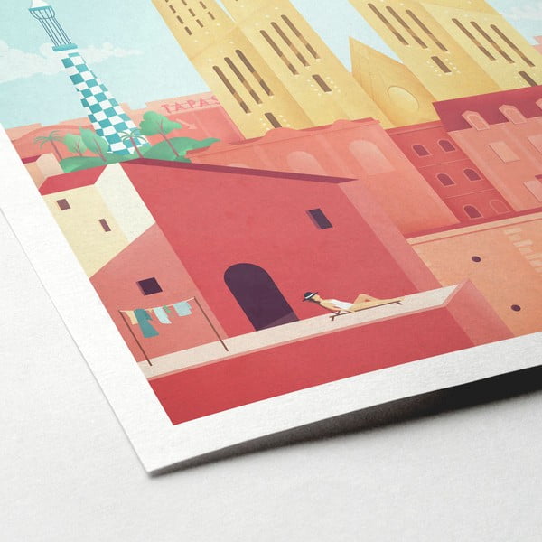 Poster Travelposter Barcelona, ​​30 x 40 cm-image-2