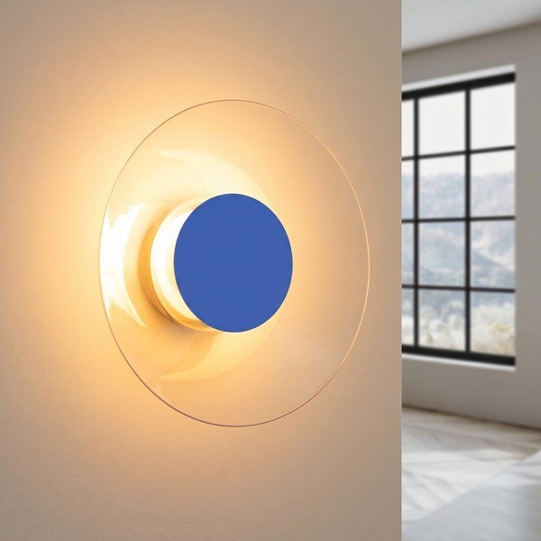 Tamno plava LED zidna lampa 
od akrilnog stakla
 ø 28 cm ASTRO – Thoro-image-1