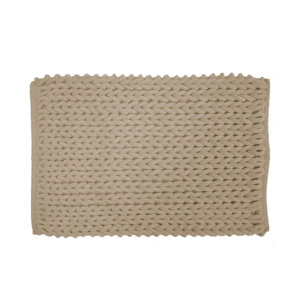 Svjetlo smeđa kupaonska prostirka 50x80 cm Ariel – douceur d'intérieur