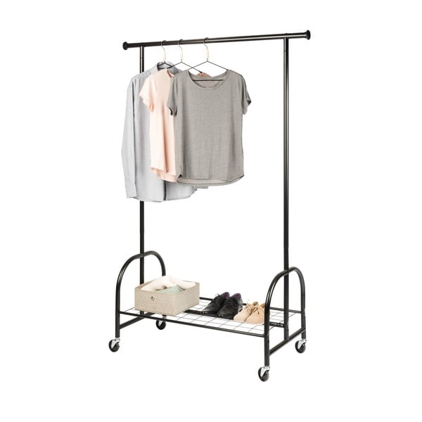 Crni metalni stalak za odjeću Wenko Profi-image-2