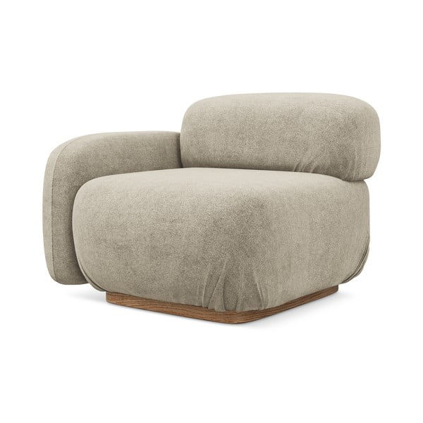 Bež modularna sjedeća garnitura od bouclé tkanine (s lijevim kutom) Ailani – Makamii-image-2