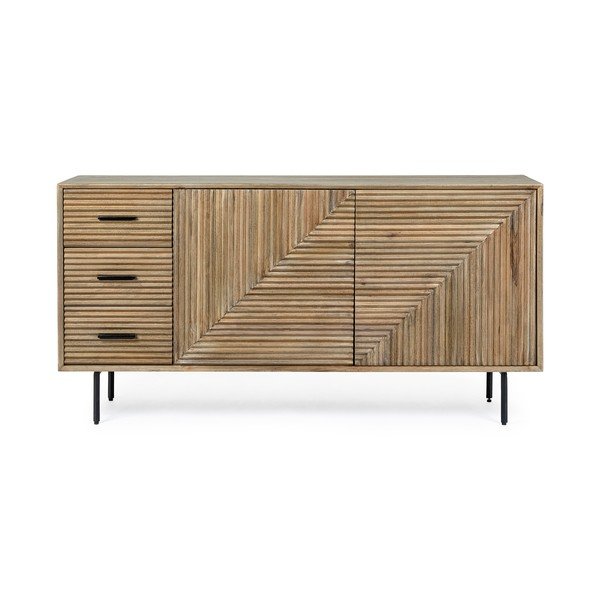 Komoda od masivnog manga u prirodnoj boji 160x83x40 cm Darsey – Bizzotto-image-1