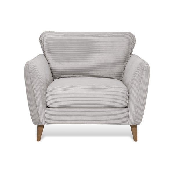 Svijetlo siva fotelja od samta Paris – Scandic-image-2