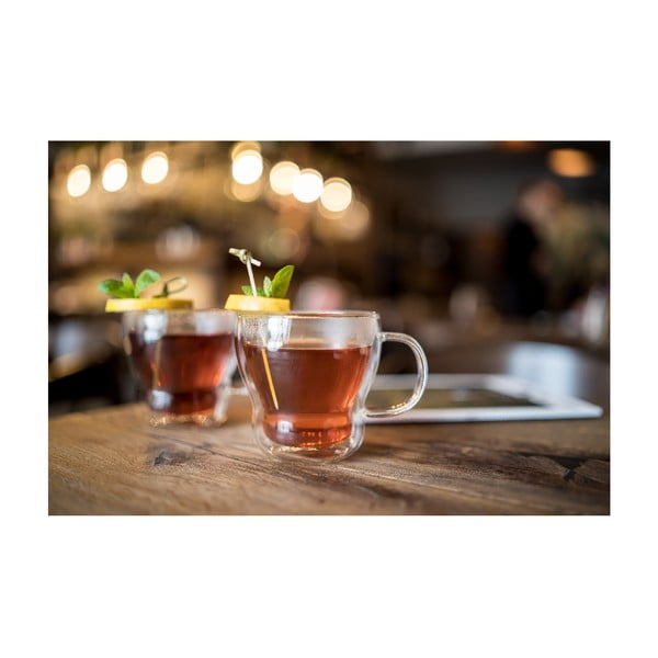 Staklene šalice u setu 2 kom za cappuccino/s dvostrukom stijenkom 370 ml Bolla – Vialli Design-image-4