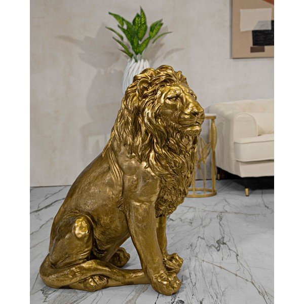 Kipić od polyresina 80 cm Lion – Mauro Ferretti-image-1