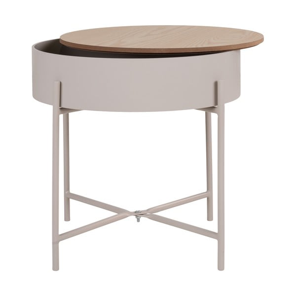 Metalni okrugao pomoćni stol ø 40 cm Sisco – House Nordic-image-4