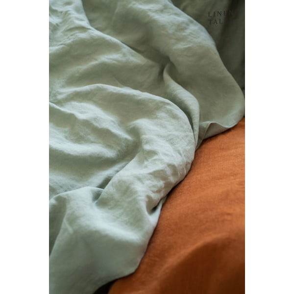 Dječja zelena lanena plahta Linen Tales Nature, 60 x 120 cm-image-2