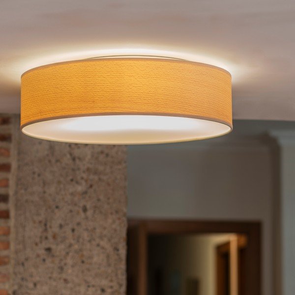 Stropna lampa od prirodnog furnira u boji izbijeljenje bukve Sotto Luce TSURI L, ⌀ 40 cm-image-4