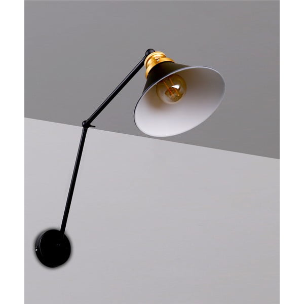 Crna metalna zidna lampa Fundo - Candellux Lighting-image-1