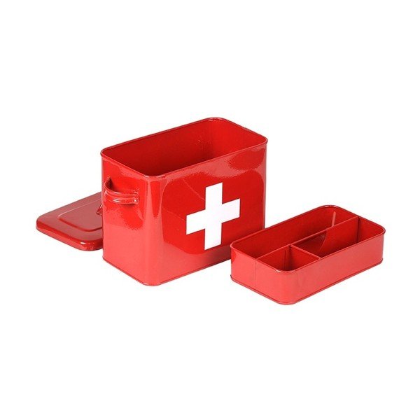 Crvena limena kutija LABEL51 Firt Aid-image-3
