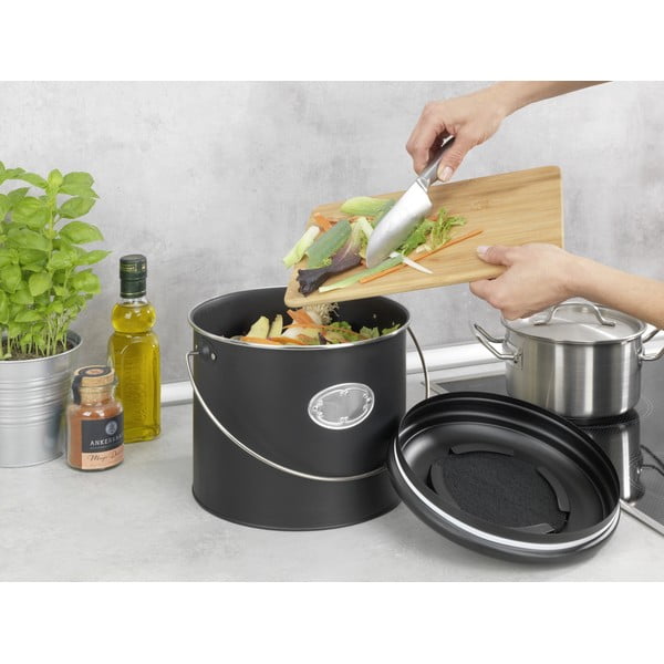 Crna kanta za bio otpad 6 l Nero – Wenko-image-2