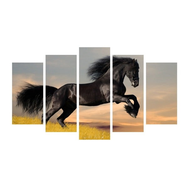 Višedijelna slika Insigne Horse Shape, 102 x 60 cm