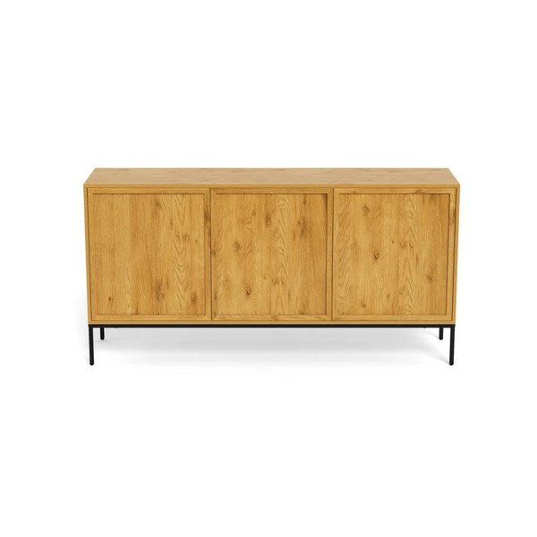 Komoda u dekoru hrasta u prirodnoj boji 158x80x40 cm Palmdale – Actona-image-3