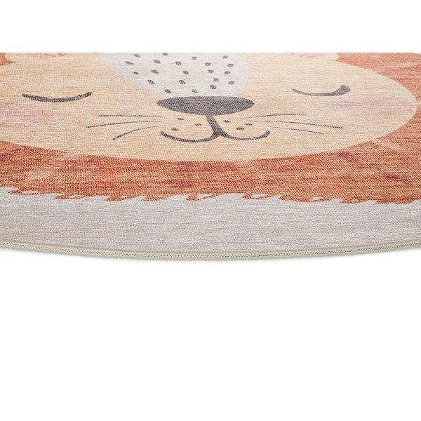 Narančasti/krem periv dječji tepih ø120 cm Candy – Universal-image-2