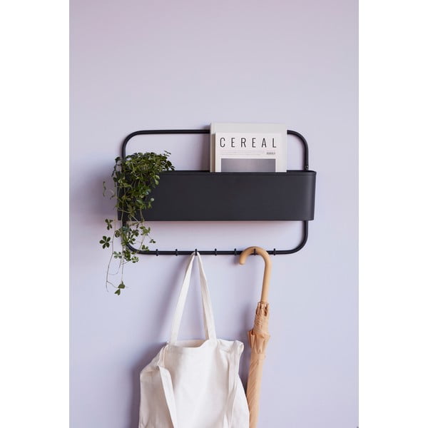 Čelična zidna vješalica sa Hübsch Keep prostorom za odlaganje-image-1