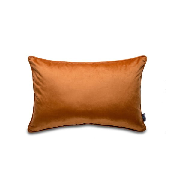 Narančasta navlaka za jastuk s baršunastom površinom WeLoveBeds Ore, 40 x 60 cm