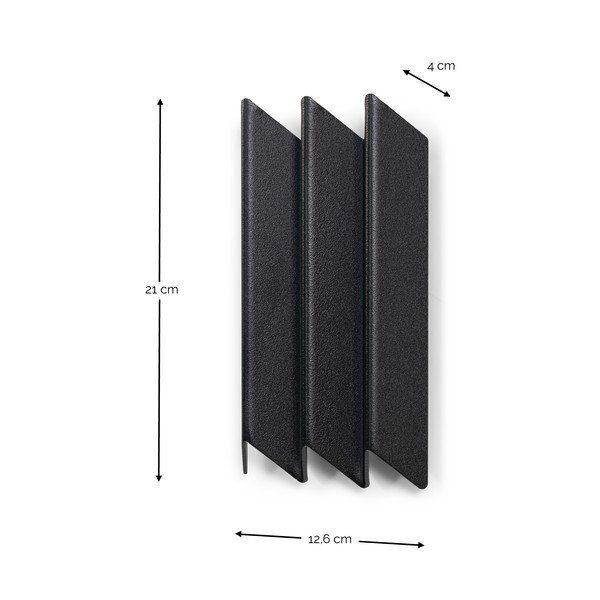 Crna metalna zidna vješalica 13 cm Sensu – Spinder Design-image-4