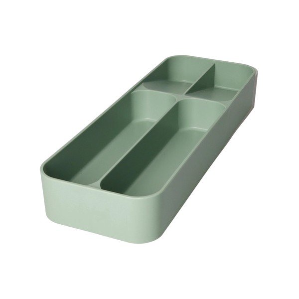 Kadulja zeleni plastičan organizator pribora 13,5 x 39 cm – Brandani