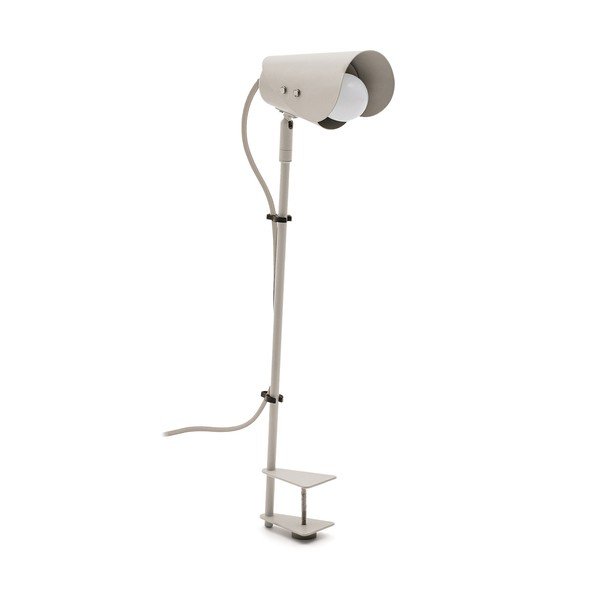 Svijetlo siva metalna stolna lampa s hvataljkom (visina 51 cm) Jula – Kave Home