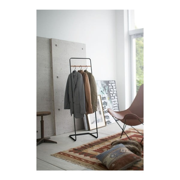 Crni metalni stalak za odjeću Tower – YAMAZAKI-image-1