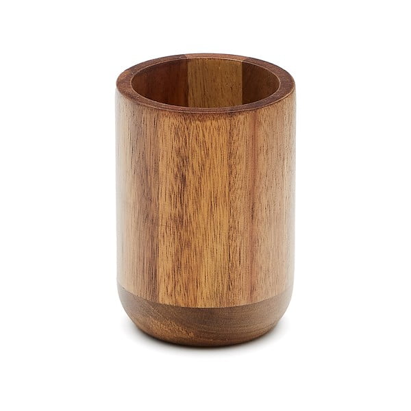 Drvena čaša za četkice za zube u prirodnoj boji Senda – Kave Home
