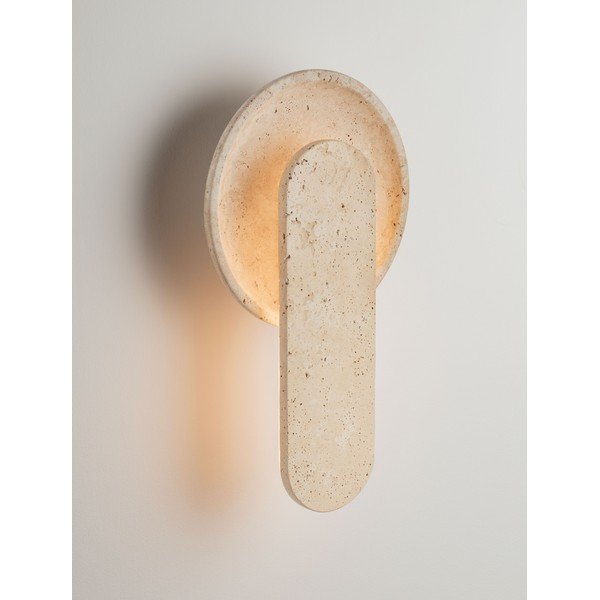 Bež LED zidna lampa od kamenine Mavis – Nova Luce-image-1