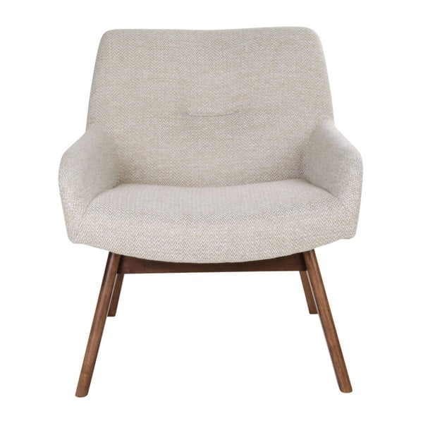 Pijesak smeđa fotelja od orahovog drveta House Nordic London-image-2