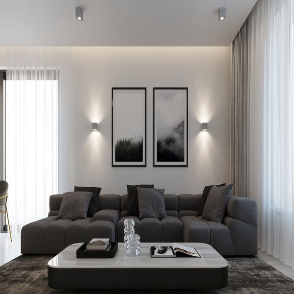 Sivi reflektor 10x10 cm Geo – Sollux-image-1