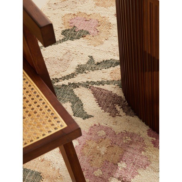 Krem ručno rađena jutena staza 80x200 cm Roya Violette – Elle Decoration-image-3
