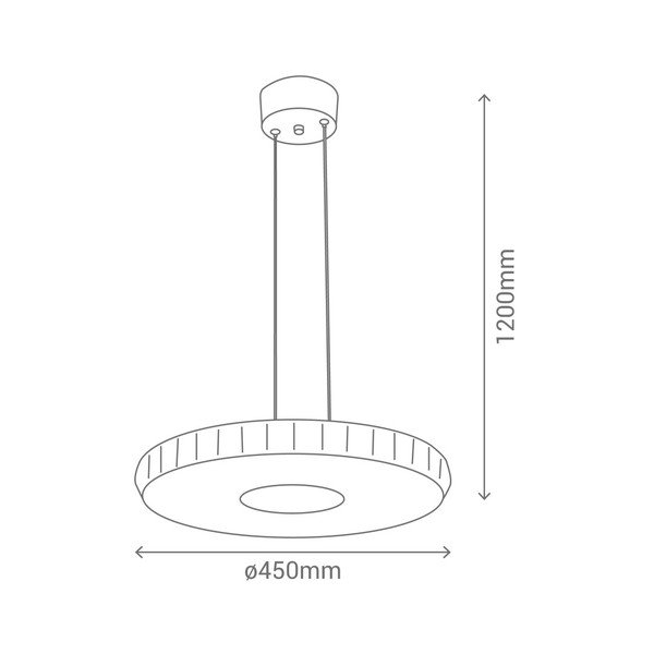 Viseća lampa SULION Stern, ø 45 cm-image-3