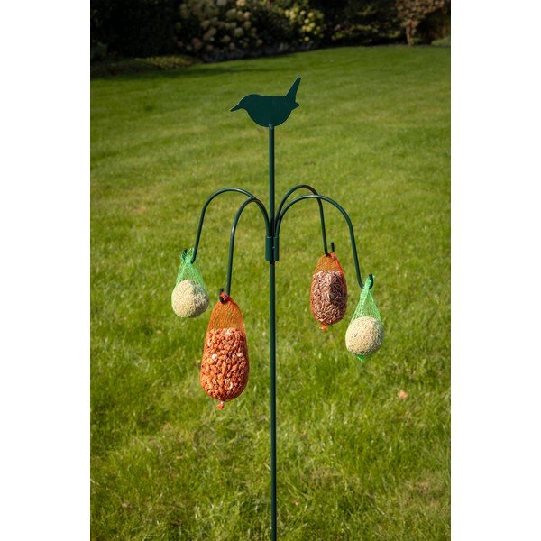 Tamnozelena hranilica za ptice Esschert Design, visina 148 cm-image-1