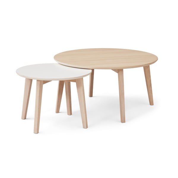 Stolić za kavu u hrastovom dekoru Hammel Iris Ø 90 cm-image-3