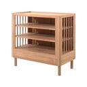 Dječja komoda od punog hrasta s promjenjivim stolom u prirodnoj boji 100x95x55 cm Forrest – Vipack