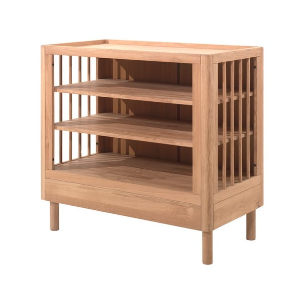 Dječja komoda od punog hrasta s promjenjivim stolom u prirodnoj boji 100x95x55 cm Forrest – Vipack