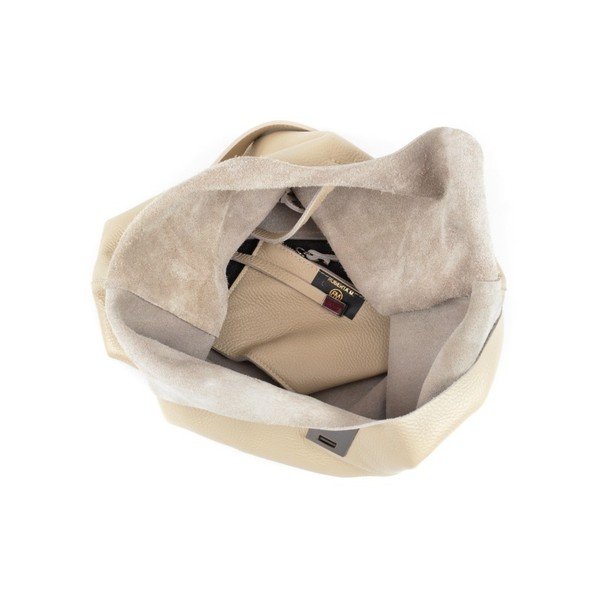 Kožna torba u bež boji Roberta M Halum Beige-image-4