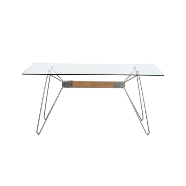 Blagovaonski stol s crnim nogama Marckeric Nicole, 160 x 90 cm-image-4