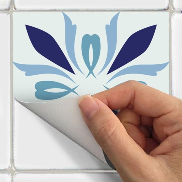 Set od 30 ukrasnih zidnih naljepnica Ambiance Madeira, 15 x15 cm-image-1