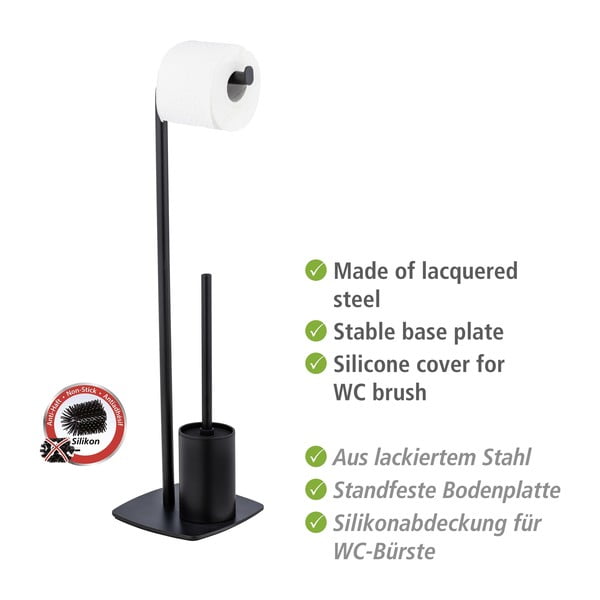 Čelični držač za toaletni papir s četkom Iria - Wenko-image-4