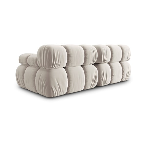 Bež baršunasti sofa 188 cm Bellis – Micadoni -image-4