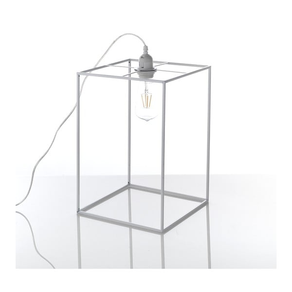 Siva stolna lampa Tomasucci Stick, 36 x 25 x 25 cm