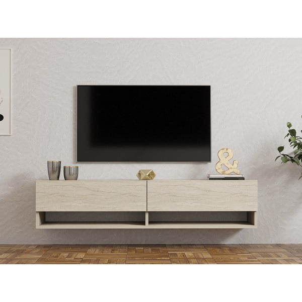 Bež TV komoda 141x31x30 cm Arges – Kalune Design-image-3
