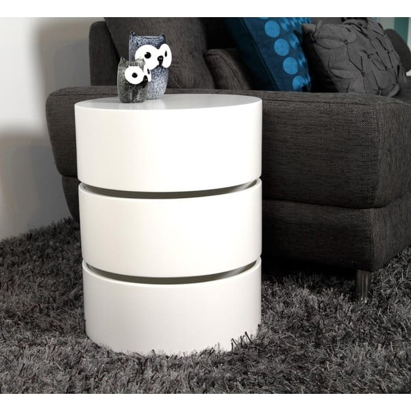 Bijeli stolić za kavu Actona Pop, ⌀ 40 cm-image-3