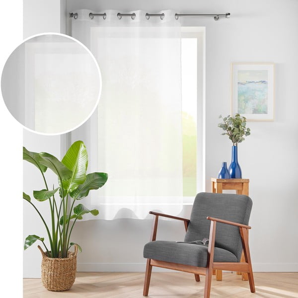 Bijela prozirna zavjesa od voila 140x180 cm Lissea – douceur d'intérieur-image-3
