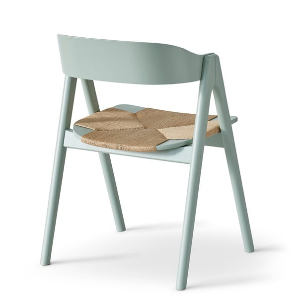 Svjetlozelena blagovaonska stolica od bukovog drveta sa sjedištem od ratana Findahl by Hammel Mette-image-4