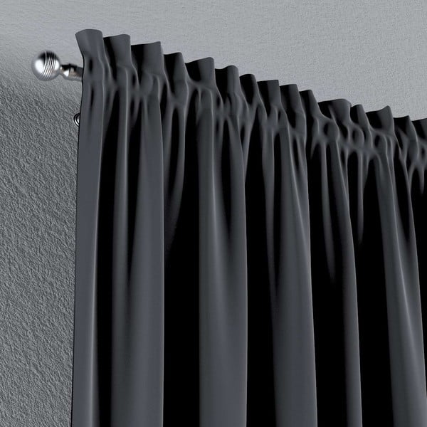 Siva zavjesa 260x130 cm Posh Velvet - Yellow Tipi-image-4