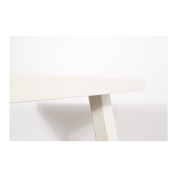 Bijeli stol od punog drveta Zuiver A uokviren, 200 x 90 cm-image-2