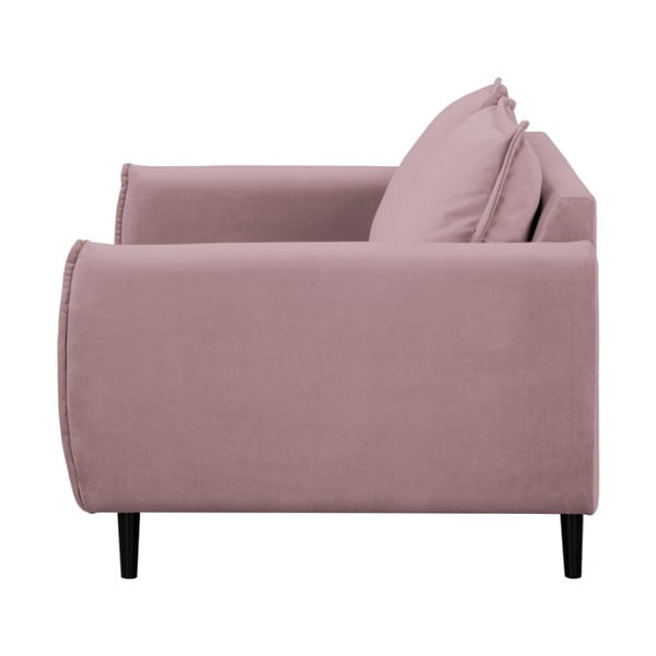 Baršunasta sofa u boji lavande 138 cm Juli – Ropez-image-2