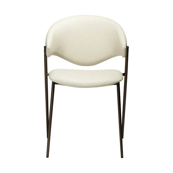 Blagovaonska stolica od umjetne kože boje slonovače Zone – DAN-FORM Denmark-image-1
