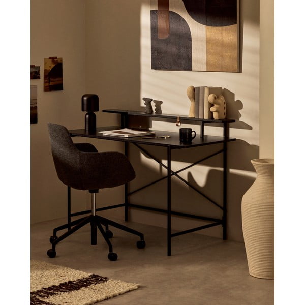 Tamno siva uredska stolica Tissiana – Kave Home-image-2