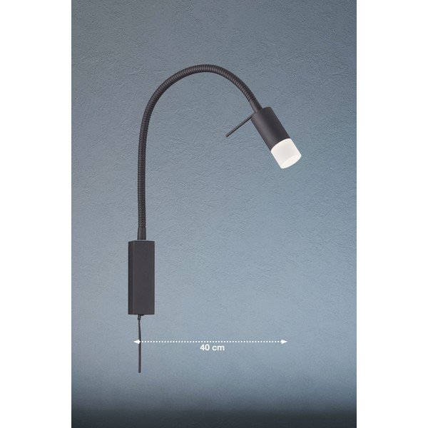 Crna LED zidna lampa Seng – Fischer & Honsel-image-2